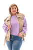 Gilet met rits beige