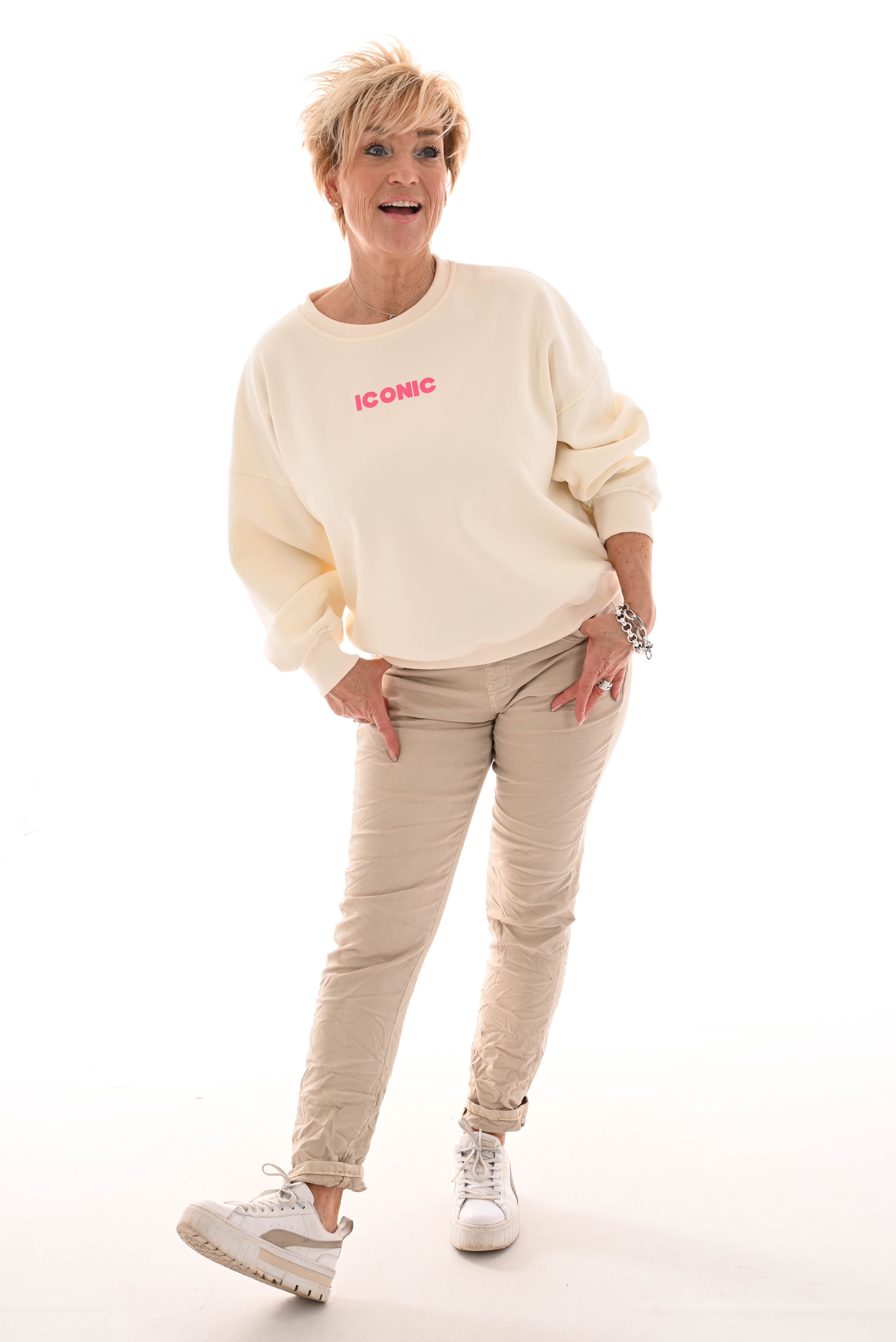 Karostar baggy jog fit beige