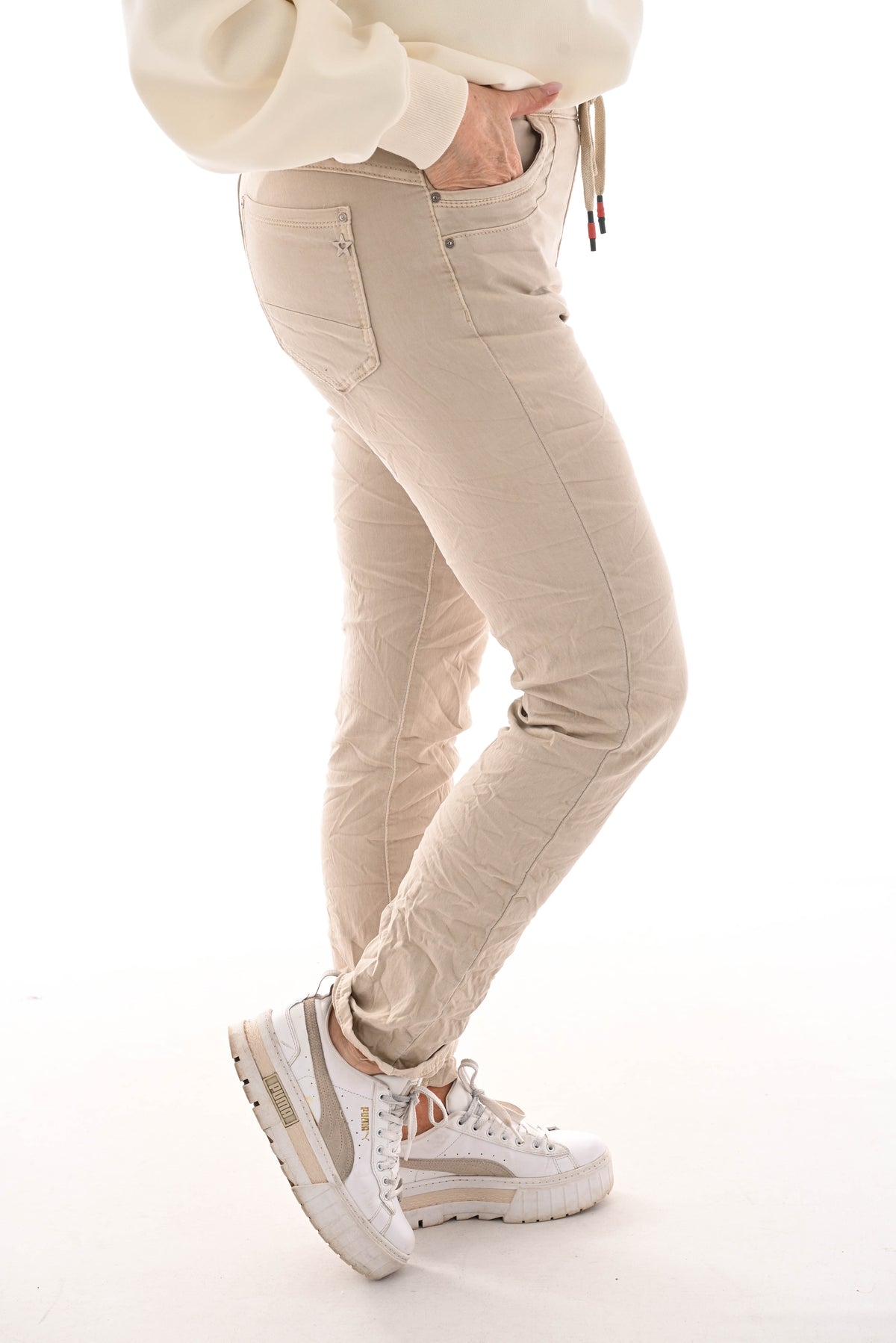 Karostar baggy jog fit beige