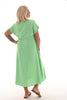 Maxi jurk ceintuur uni pistache