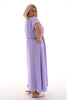 Maxi jurk met strik uni lila