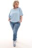 T-shirt beach blauw