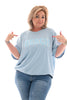 T-shirt beach blauw