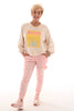 Korte sweater Miami creme