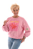 Korte sweater Ibiza roze