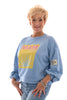 Korte sweater Miami blauw
