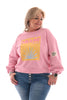 Korte sweater Miami roze