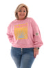 Korte sweater Miami roze