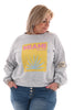 Korte sweater Miami lichtgrijs