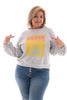 Korte sweater Miami lichtgrijs