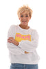 Korte sweater Miami roomwit
