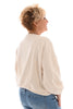 Korte sweater Ibiza creme