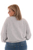Korte sweater Ibiza lichtgrijs