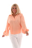 Blouse v-hals wafel peach