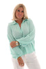 Blouse v-hals wafel lichtblauw