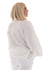 Blouse v-hals wafel wit