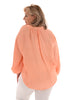 Blouse v-hals geknoopt crepe peach