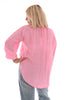 Blouse v-hals geknoopt crepe roze