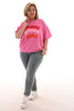 T-shirt Amore Amour Amor fuchsia