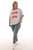 T-shirt Amore Amour Amor lichtgrijs