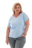 T-shirt v-hals Paris blauw