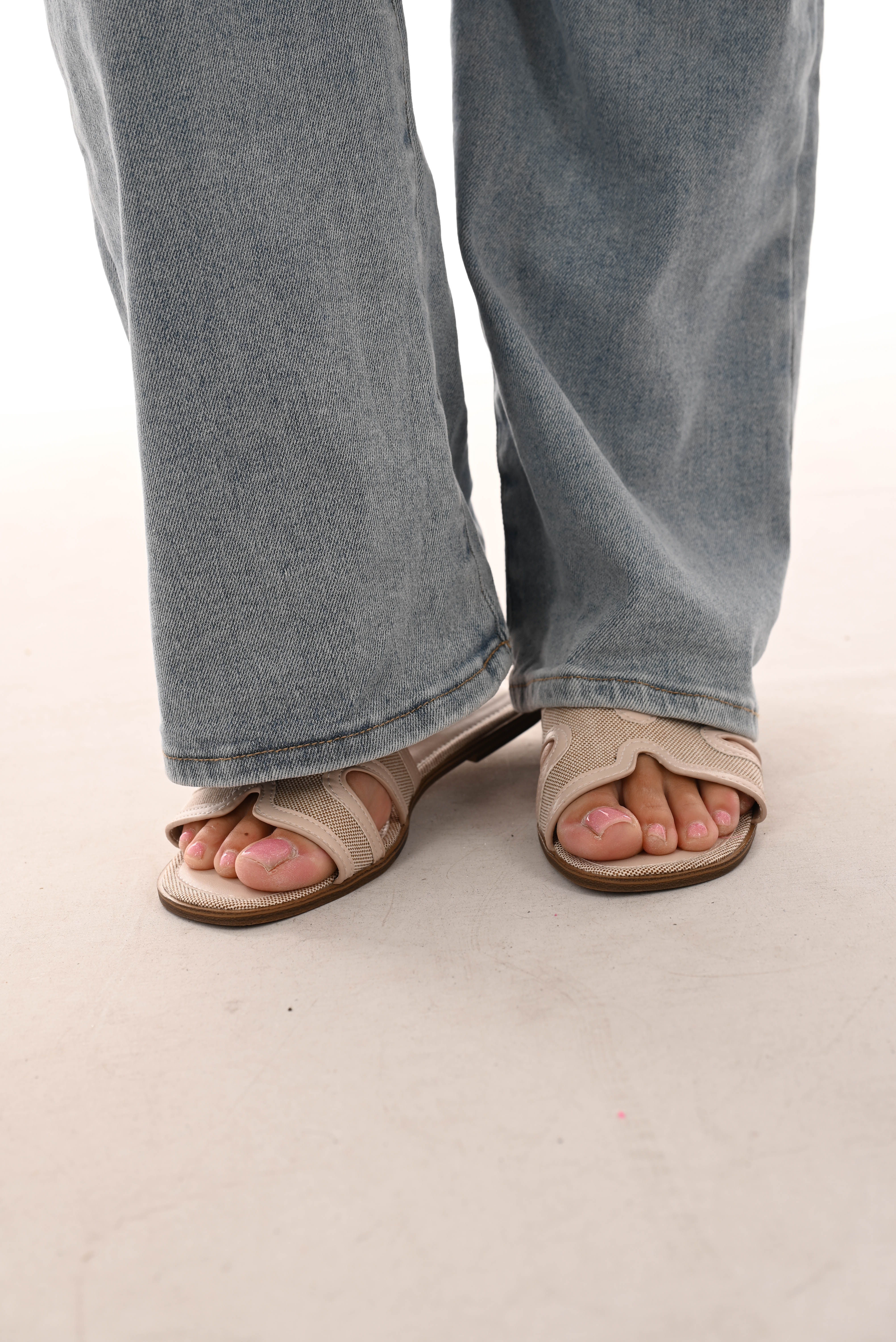 Slipper canvas beige