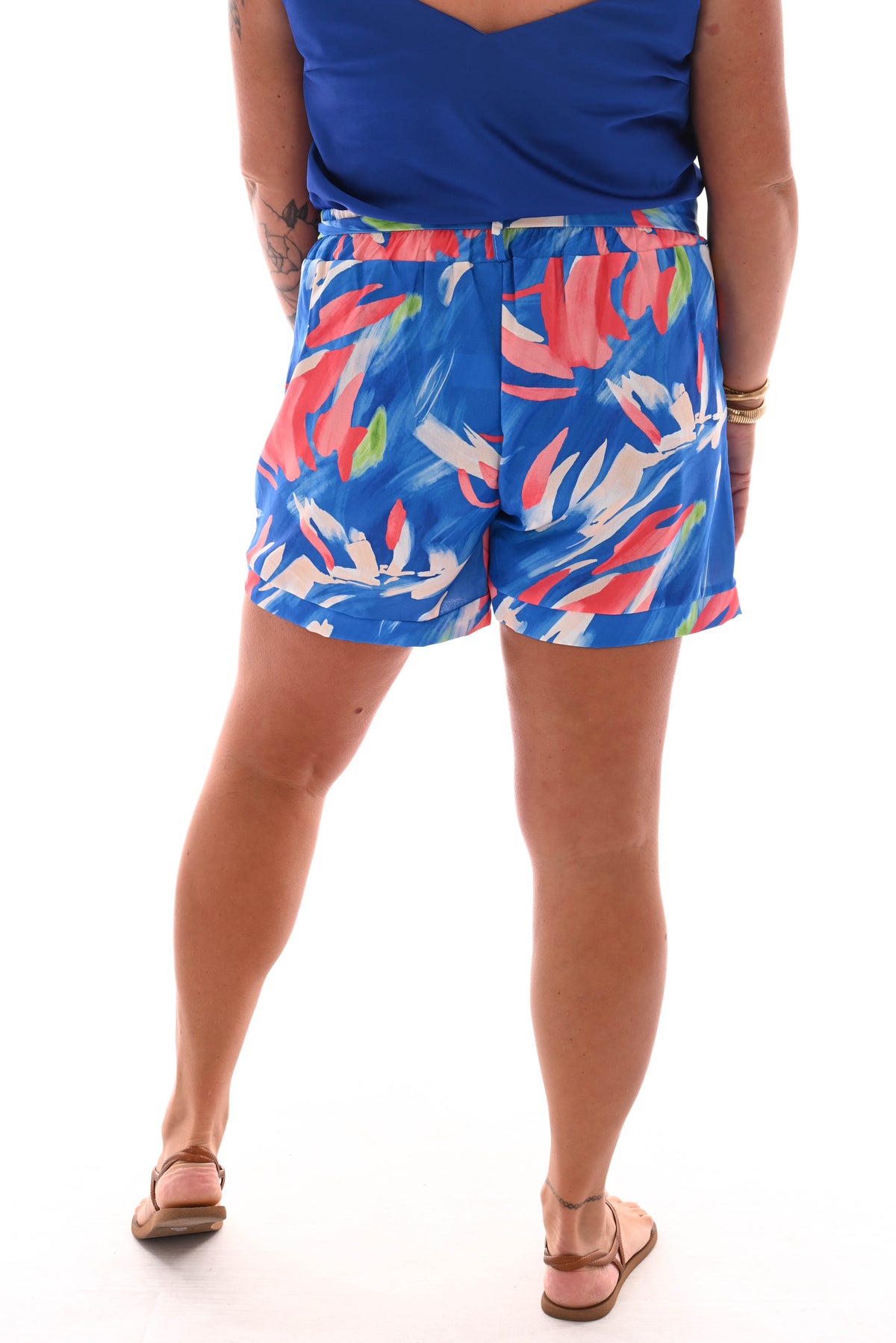 Short vegen kobaltblauw