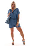 Jeans twinset donkerblauw