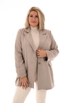 Blazer met knopen beige