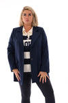 Blazer met knopen marineblauw