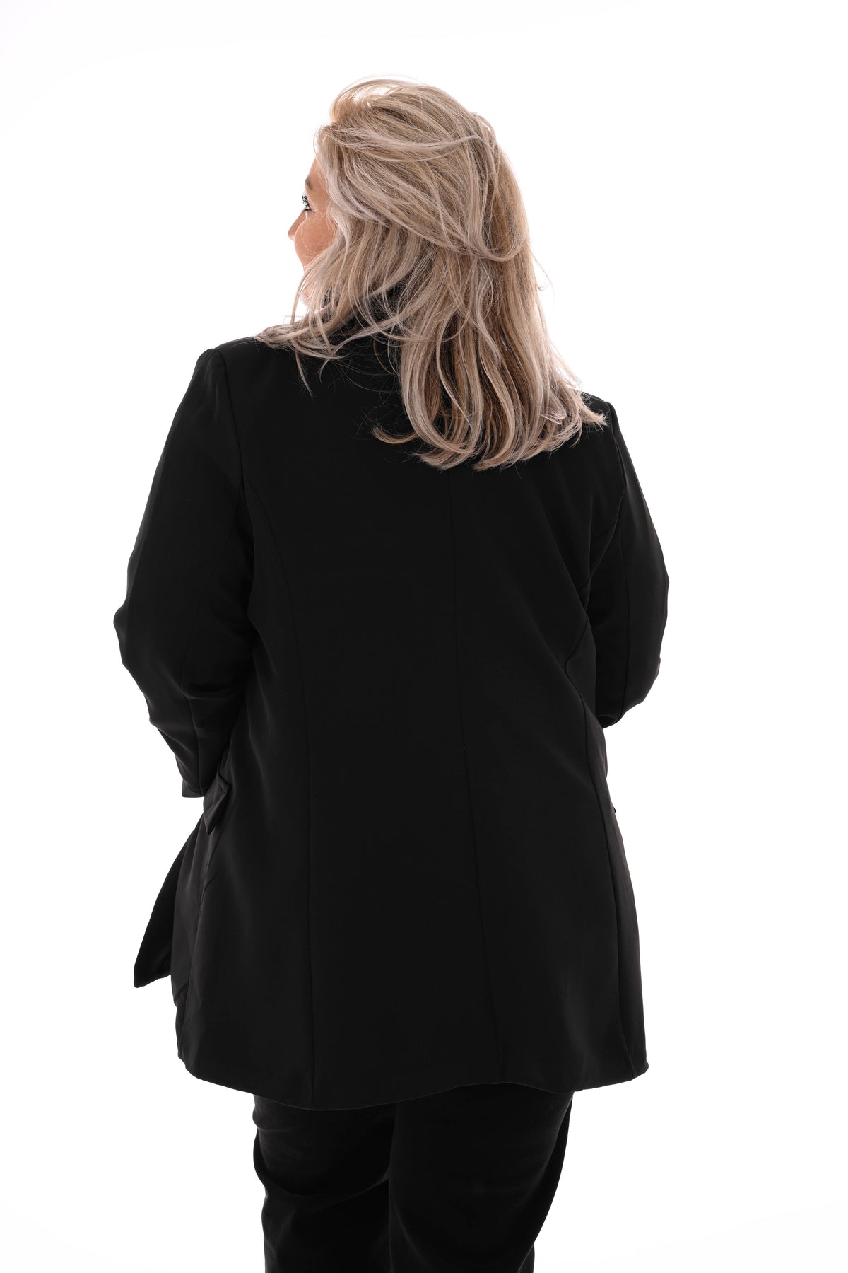 Blazer met knopen zwart