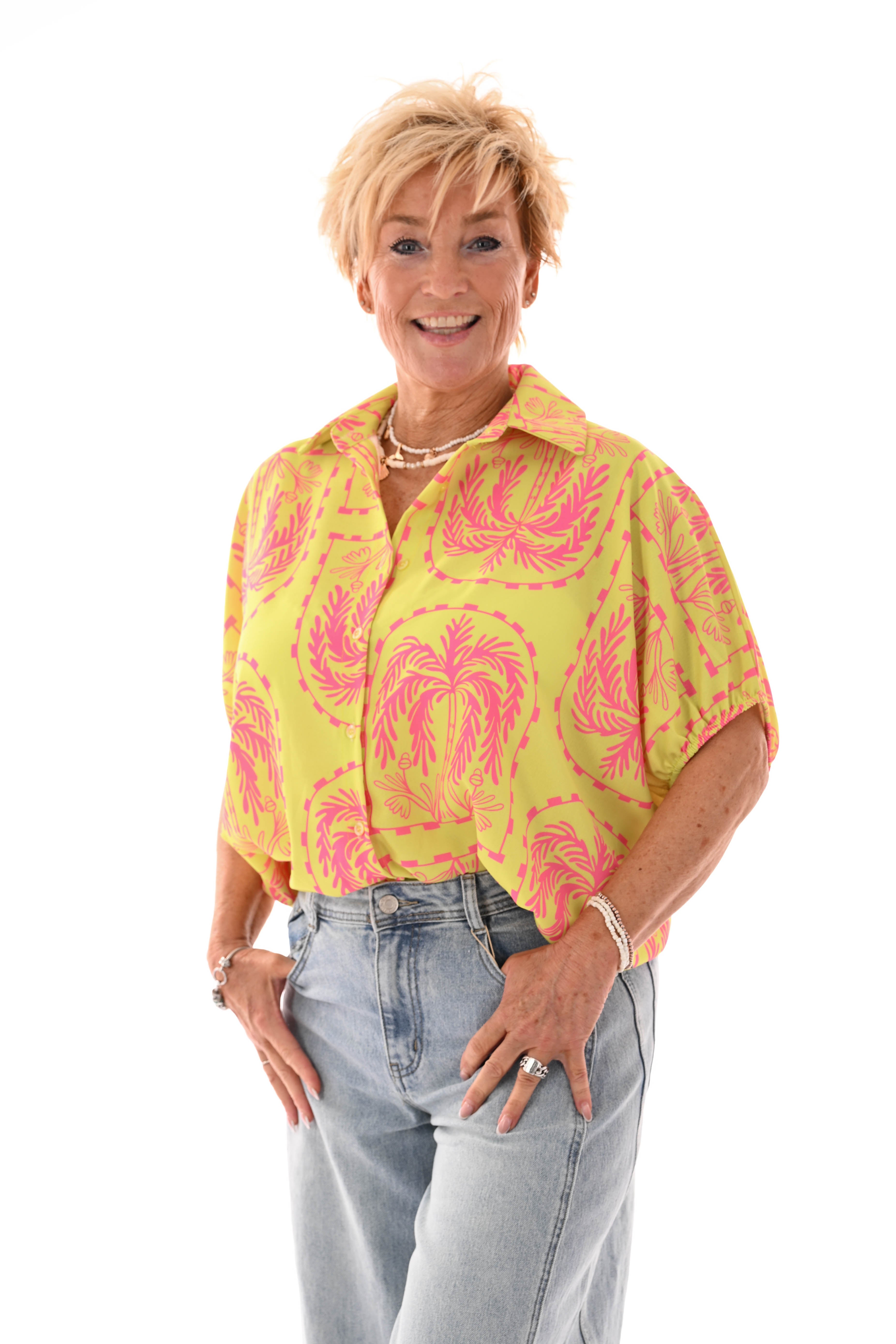 Blouse tropical lime