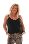 Hemdje silky uni zwart