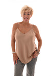 Hemdje silky uni beige