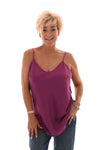Hemdje silky uni magenta