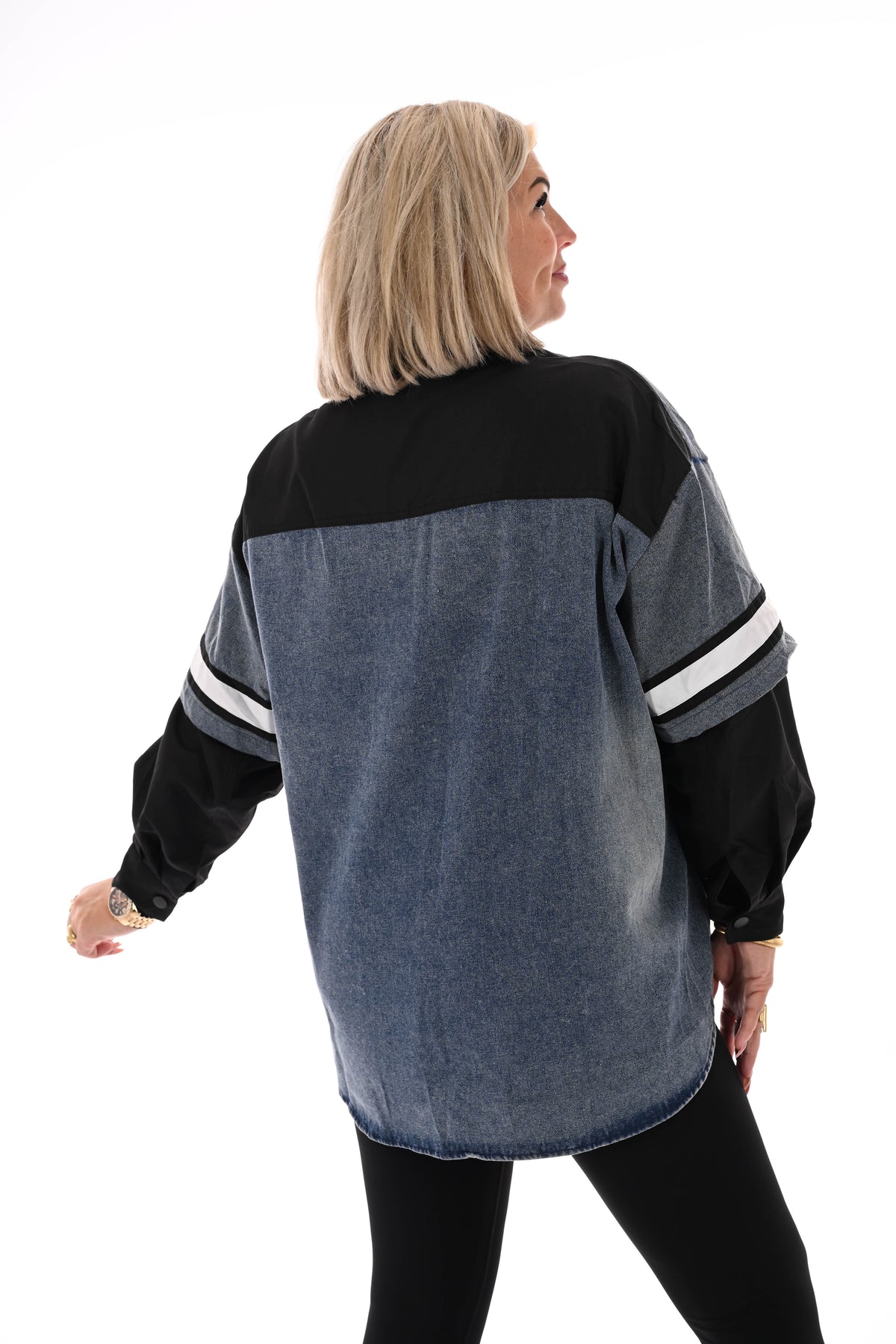 Spijkerblouse 99 zwart