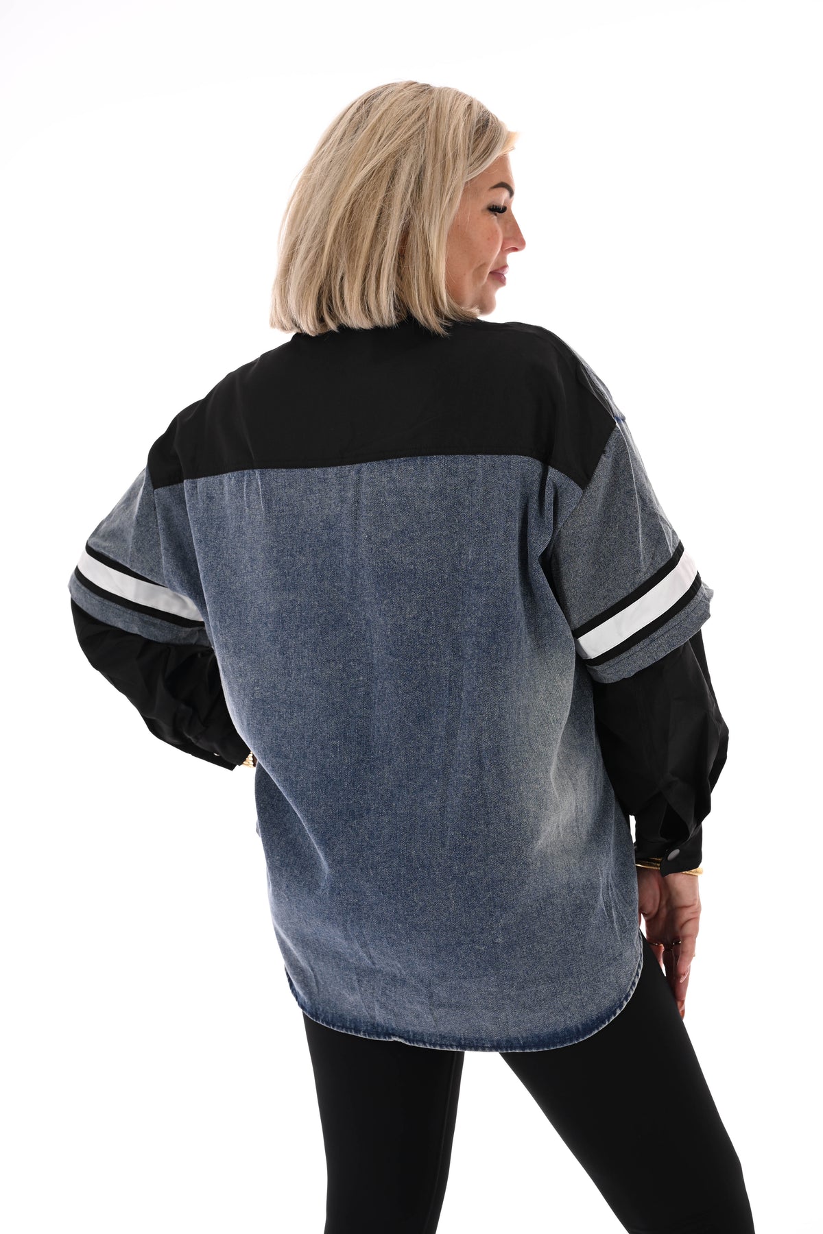 Spijkerblouse 99 zwart