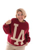 Sweater LA bordeaux