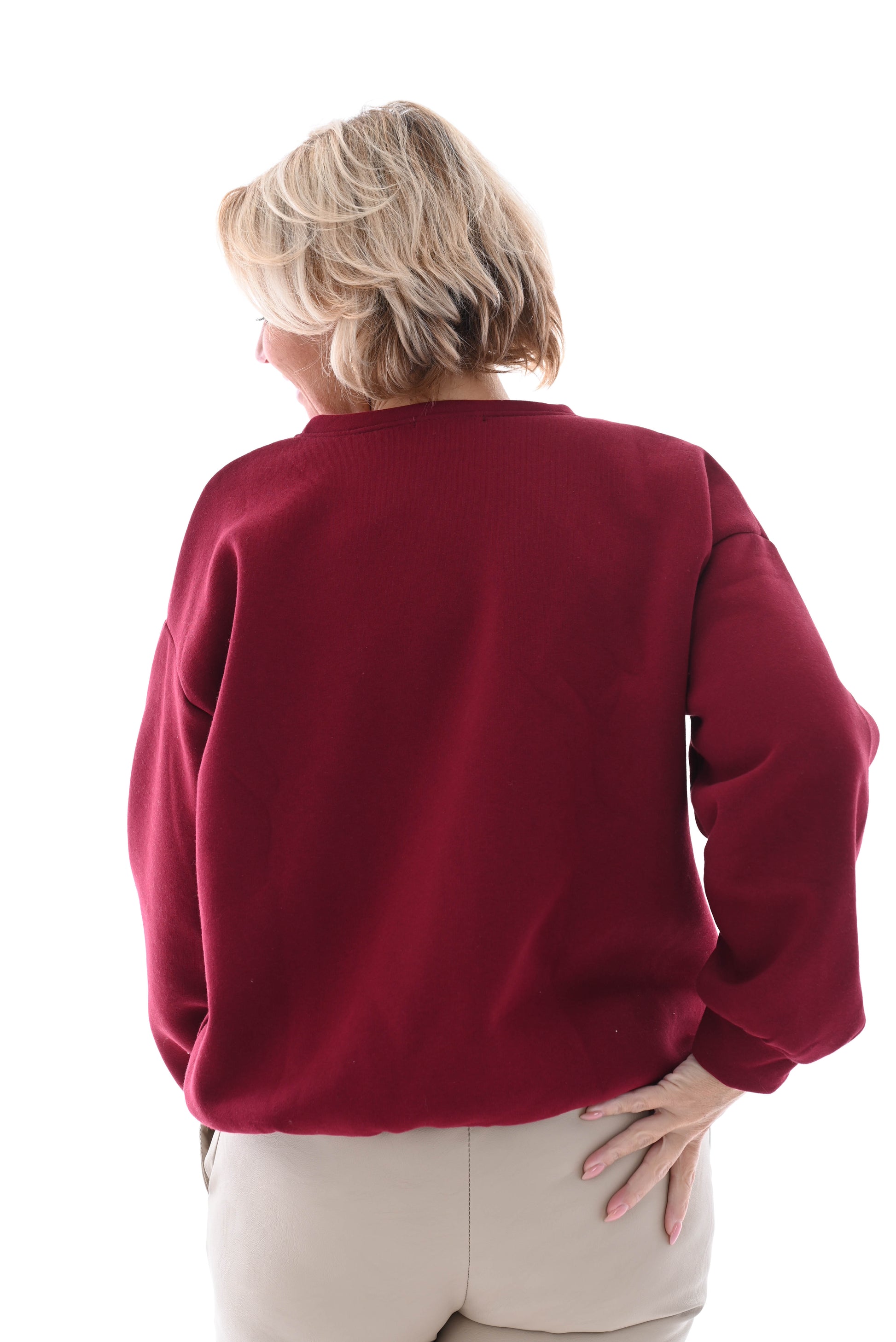 Sweater LA bordeaux