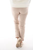 Leather look jogger beige