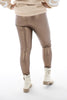 Norfy leather look legging smalle band brons