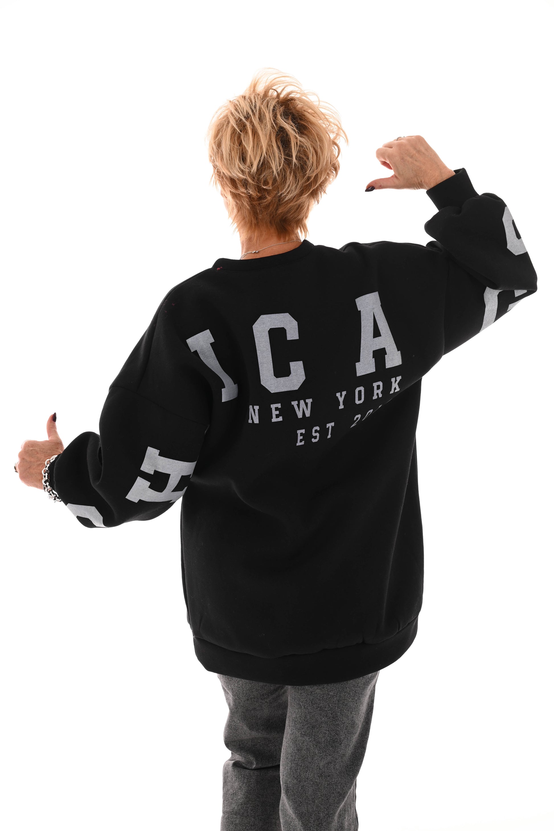 Sweater Chicago zwart