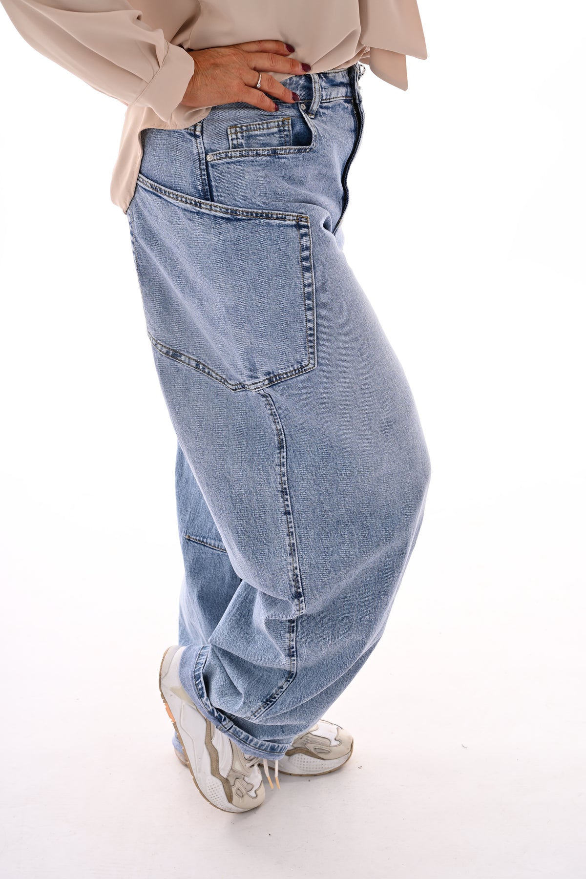 Queen of Heart Ballon jeans blauw