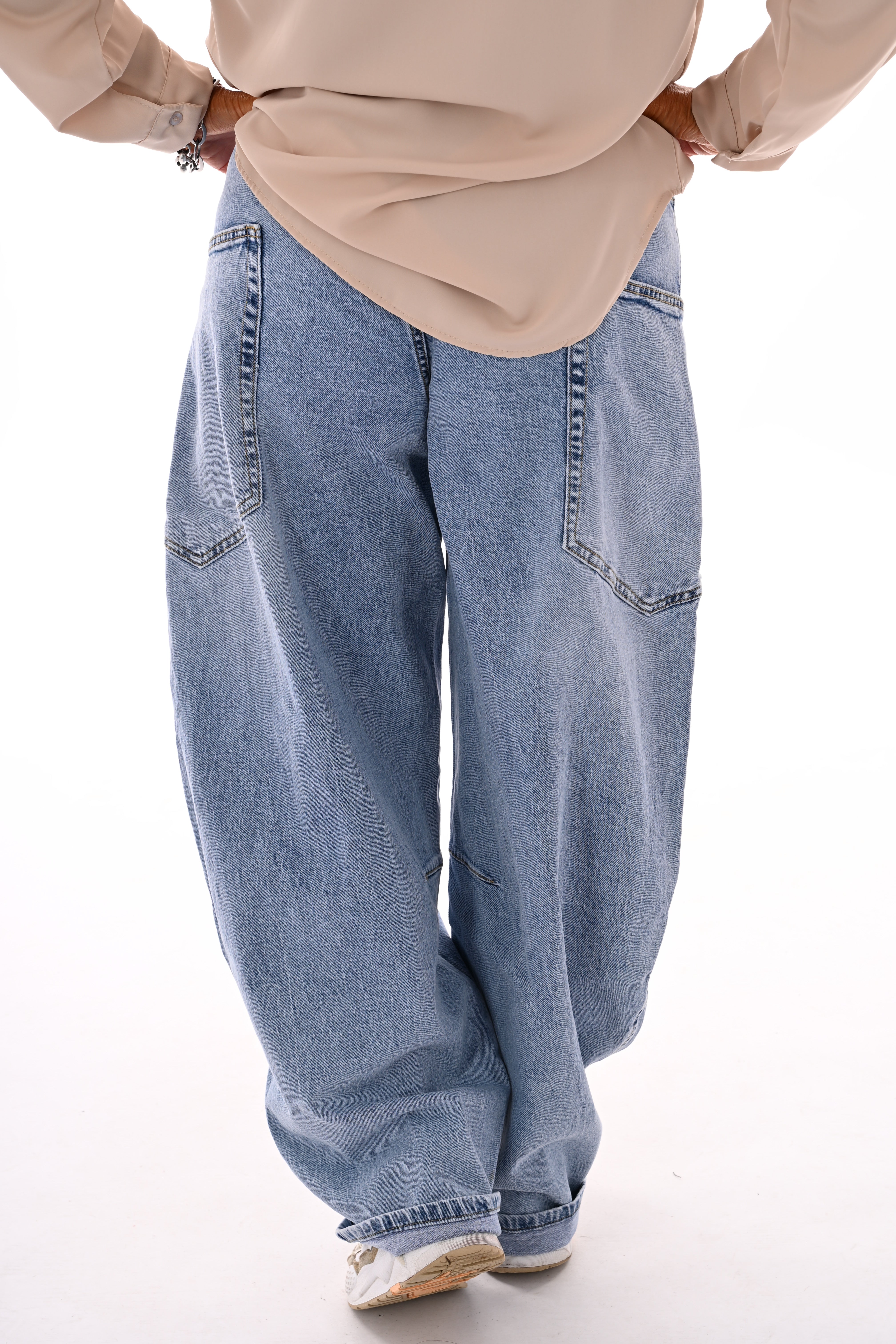 Queen of Heart Ballon jeans blauw