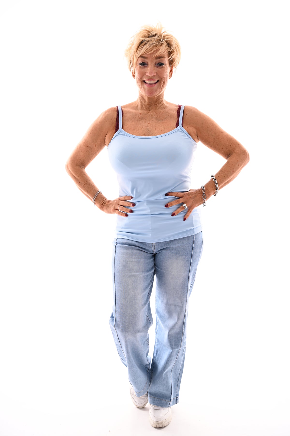 Basic hemdje lichtblauw