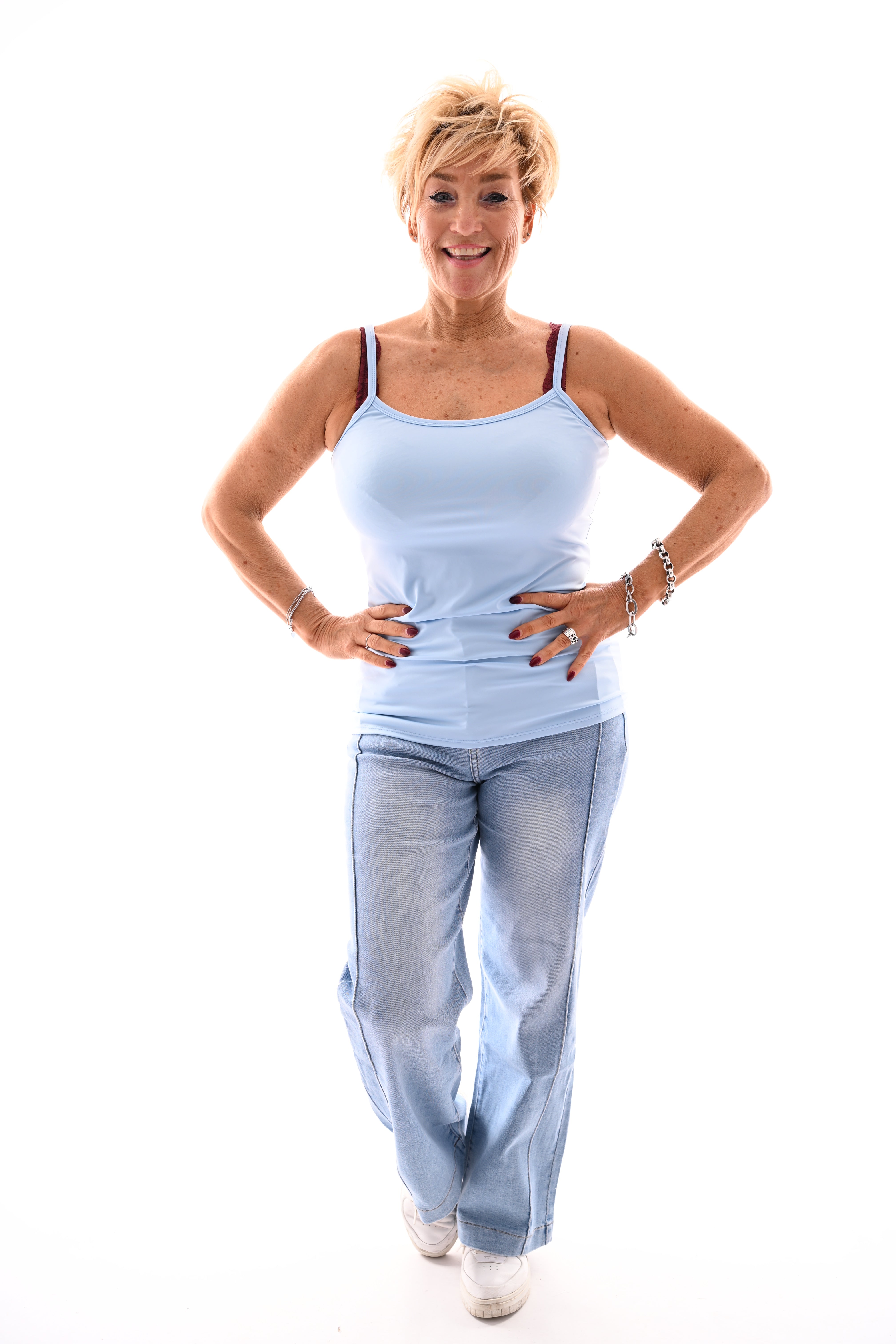 Basic hemdje lichtblauw