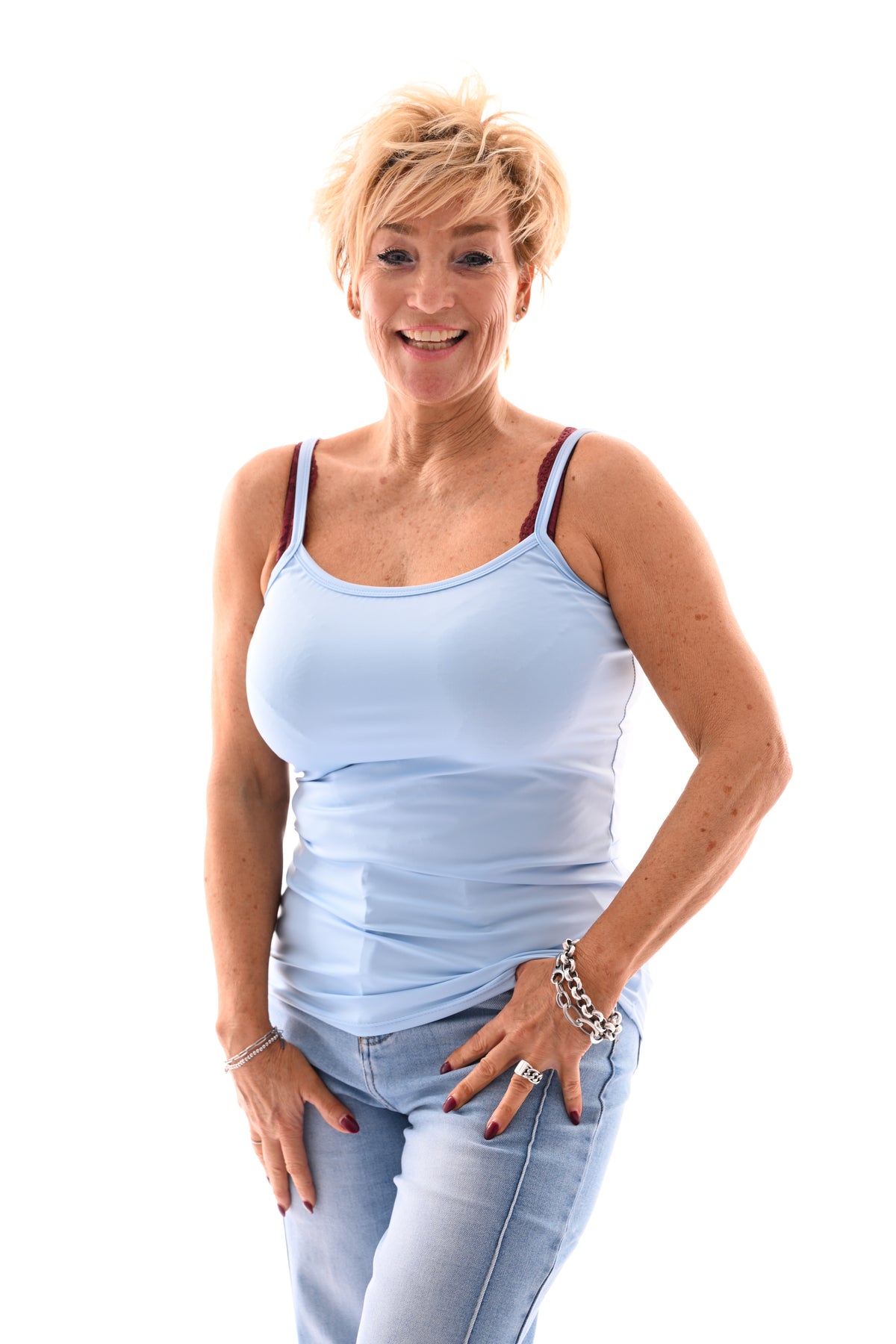 Basic hemdje lichtblauw