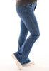 Norfy flaired fit jeans donkere wassing blauw