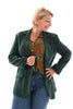 Oversized blazer uni flessengroen