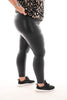 Norfy leather look legging zwart